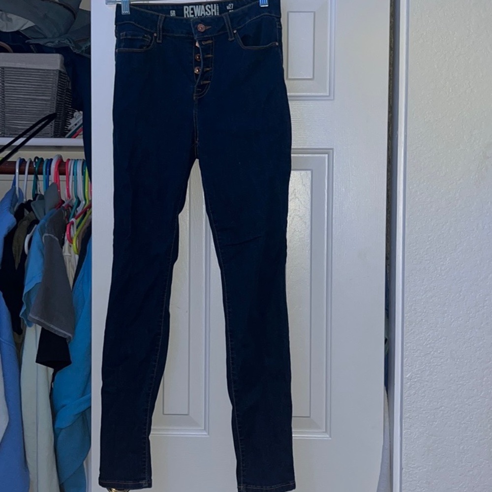 Rewash navy blue jeans